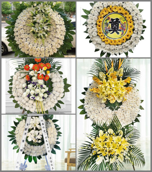 山东青岛黄岛区海青镇东蔡家村花圈速递